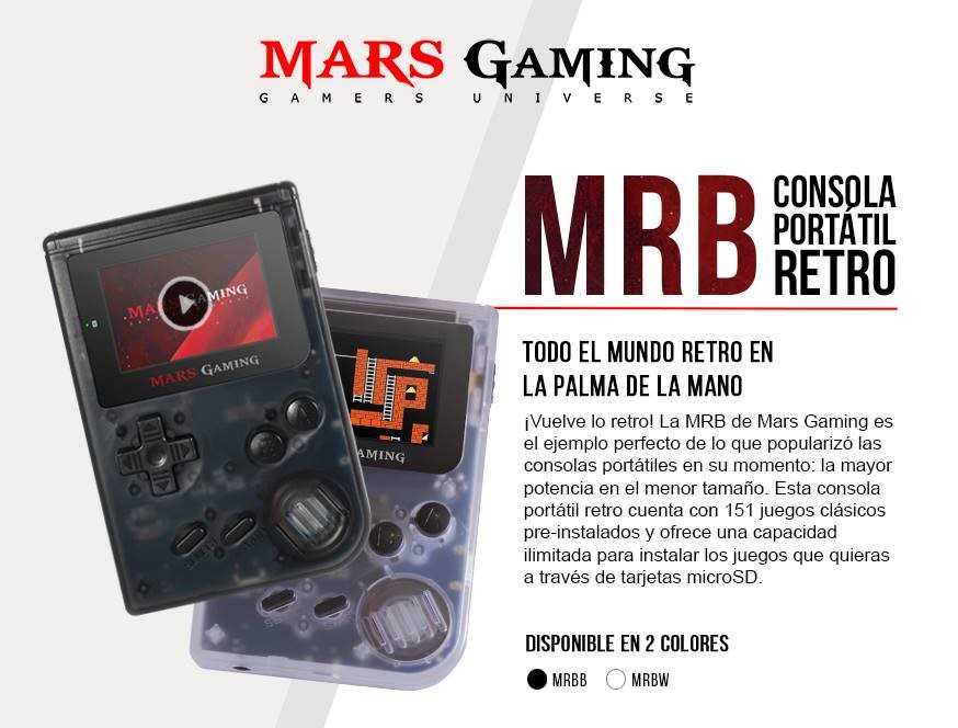 MRB, la GameBoy retro de Mars Gaming