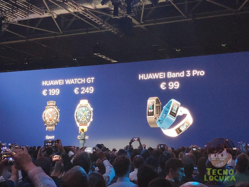 Huawei Watch GT y Huawei Band 3 Pro - PRECIO