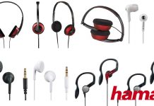 Hama Auriculares ligeros, coloridos y de diseño minimalista