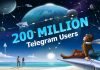 Telegram: 200,000,000 usuarios activos mensuales