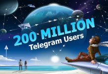 Telegram: 200,000,000 usuarios activos mensuales