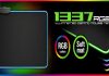 Sharkoon 1337, alfombrilla FLEXIBLE con iluminación RGB