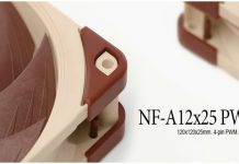 Noctua NF – A12x25 de 120 mm, adaptador 140 mm y redux NF-P12