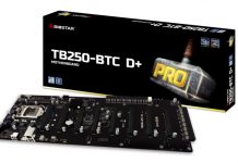 Biostar TB250-BTC D+, placa base para minería
