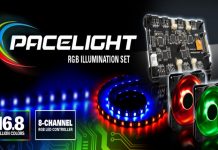 Sharkoon Pacelight: Regulador 8 canales, ventilador y tiras LED