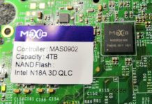 Prototipo de un SSD de 4TB fabricado por Intel