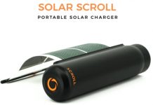 SOUL Solar Scroll, el cargador solar enrollable