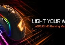 GIGABYTE lanza el mouse AORUS M5 con 16000 DPI