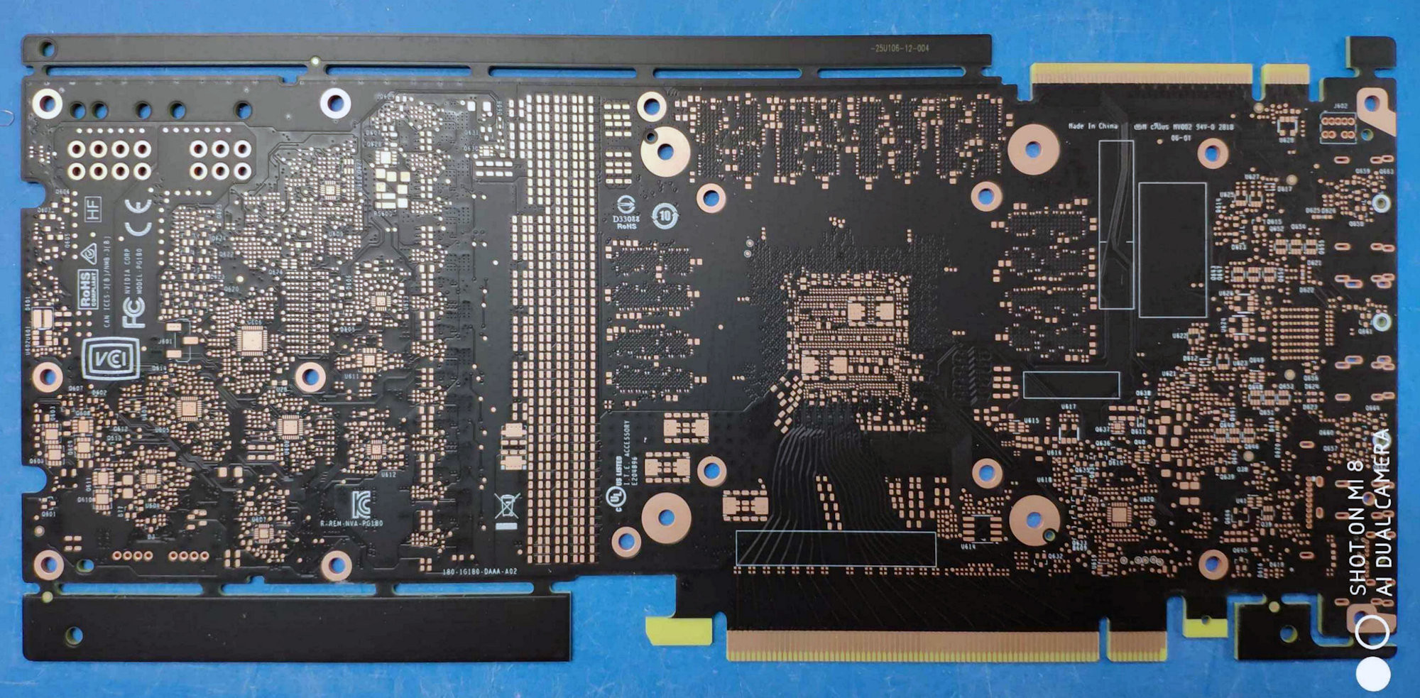 PCB de NVIDIA GeForce GTX 1180
