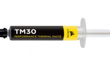 CORSAIR TM30 , su primera solución de pasta térmica TM30 Performance Thermal Paste