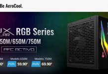 LUX RGB: Iluminación y energía para tu PC Aerocool LUX RGB