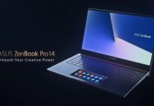 ASUS ZenBook Pro 14 con touchpad inteligente