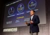 Huawei presenta su plataforma digital Yan Lida, presidente de la Unidad de Negocio de Empresas de Huawei, durante el MWC 2019.