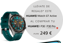 HUAWEI P30 descuento de 100€ y Watch GT de REGALO HUAWEI P30 descuento