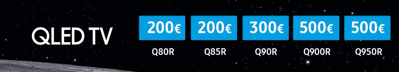 500€ de descuento en tu nuevo Samsung QLED - modelos