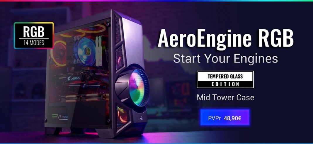 Torre de PC con un motor a reacción RGB: AeroEngine