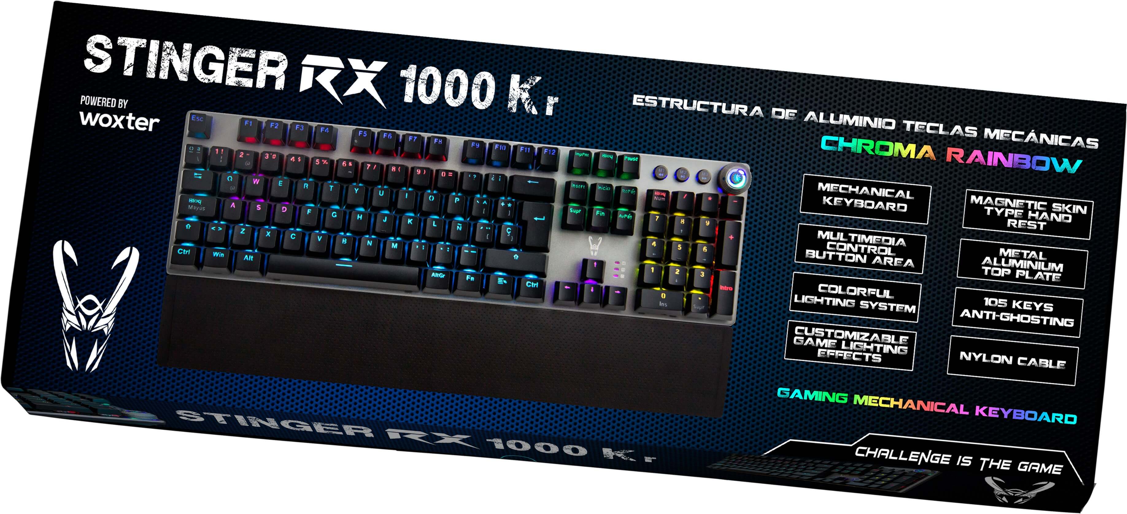 El teclado gaming con rueda de función más económico - Woxter Stinger RX 1000 KR