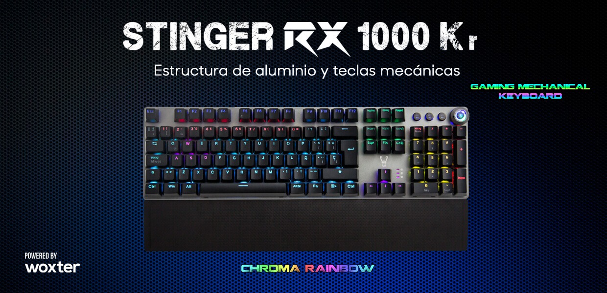 El teclado gaming con rueda de función más económico - Woxter Stinger RX 1000 KR 