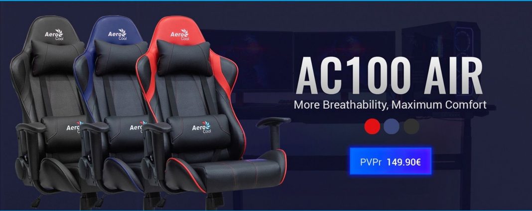 La silla gaming definitiva AC100 AIR de Aerocool