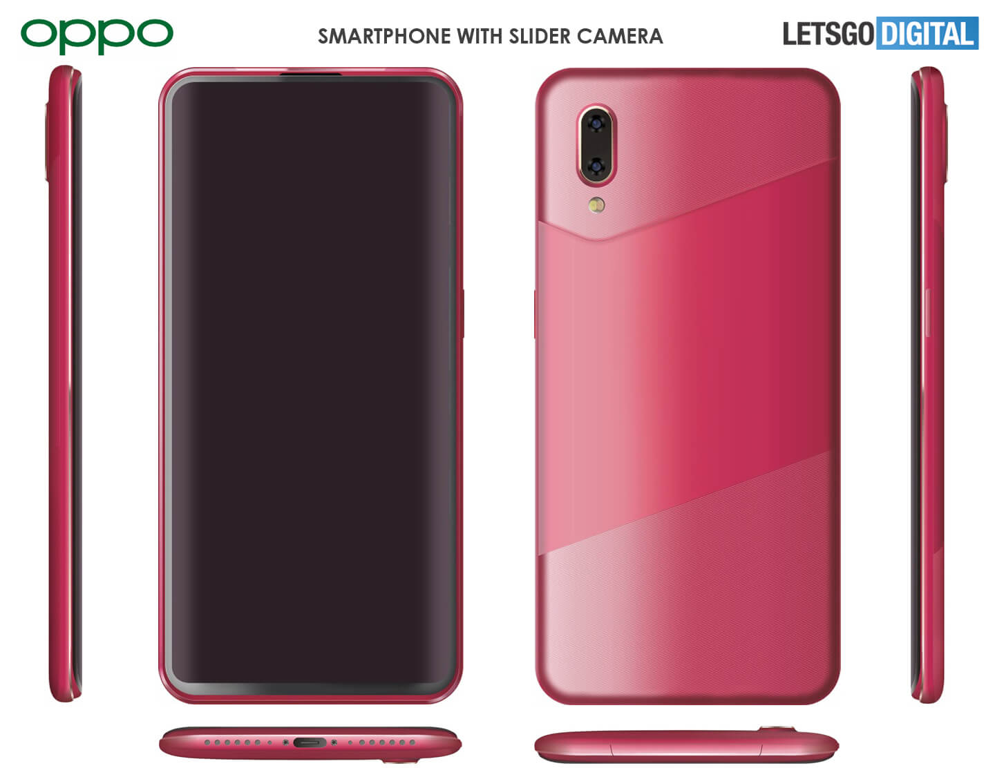 Oppo presenta patente para otro teléfono deslizante