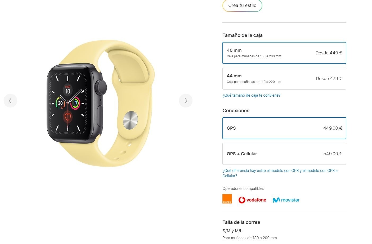 Apple Watch Series 5, con nueva pantalla retina LTPO
