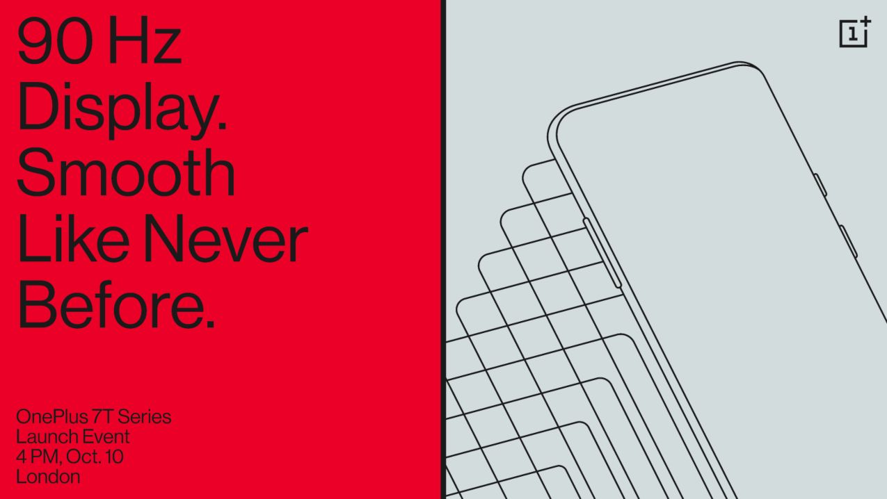 OnePlus 7T será presentado el 10 de octubre - será el primer dispositivo con Android 10