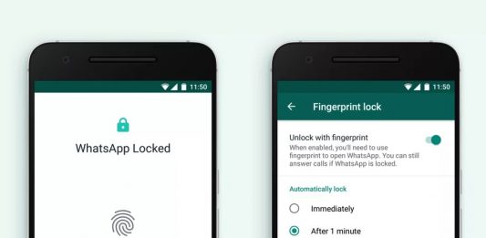 Whatsapp Touch ID en Android con bloqueo por huella dactilar