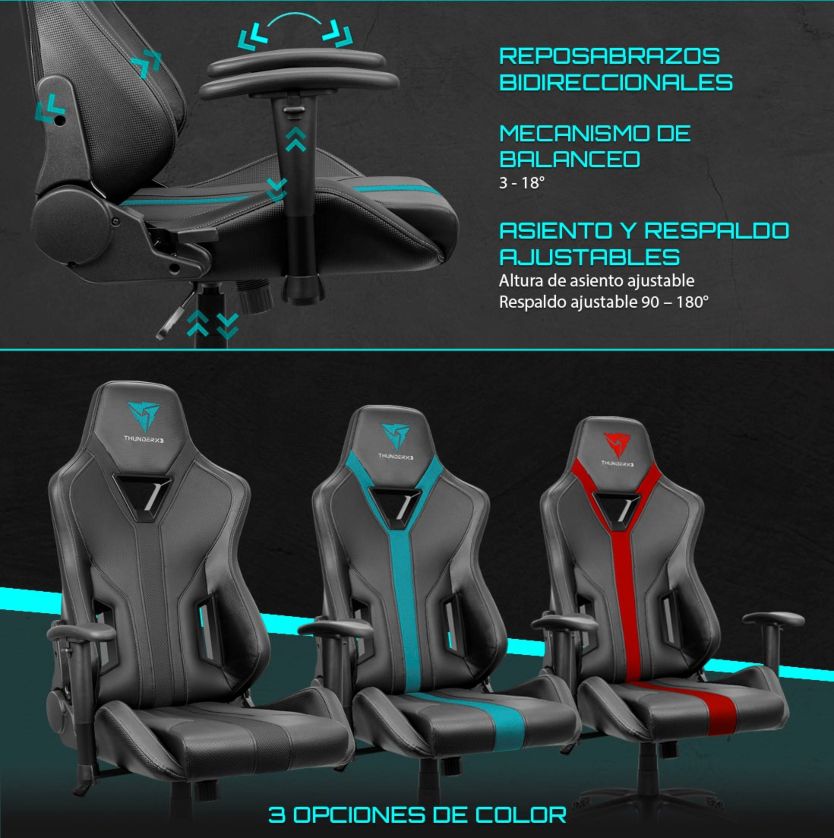 ThunderX3 YC3, minimalismo y ergonomía unidos en una silla gaming - tecnolocura