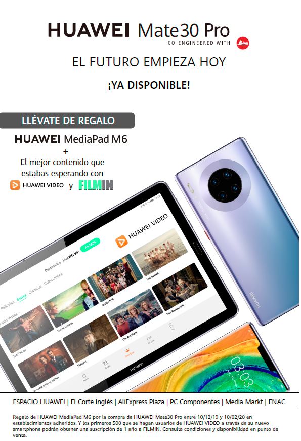 Huawei Mate 30 Pro en nuevos canales de venta