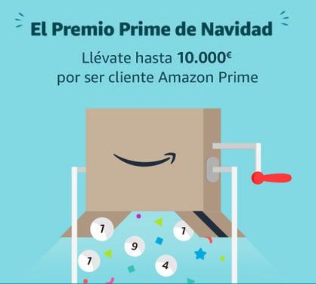 Gana un cheque regalo de hasta 10.000€ con Amazon Prime