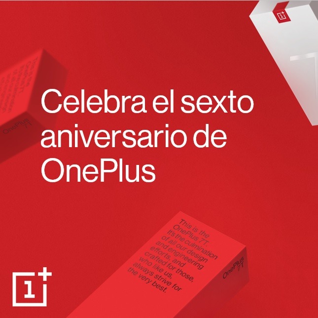 OnePlus celebra su sexto aniversario con ofertas especiales en el OnePlus 7 Pro y otras promociones.