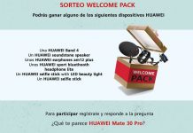 SORTEO WELCOME PACK Huawei con grandes regalos SORTEO WELCOME PACK Huawei con cantidad de regalos