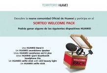 SORTEO WELCOME PACK con cantidad de regalos Huawei SORTEO WELCOME PACK con cantidad de regalos Huawei