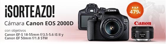Canon EOS 2000D GRATIS. ¡Sorteazo!