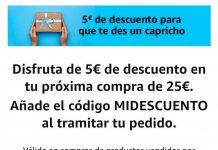 5 euros para que te des un capricho en Amazon 5 euros para que te des un capricho en Amazon