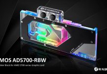 Raijintek SAMOS, bloque top para AMD Radeon RX 5700 Raijintek SAMOS, bloque top para AMD Radeon RX 5700