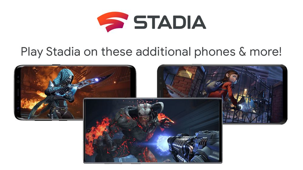 Stadia agrega soporte a móviles Samsung, ASUS y Razer