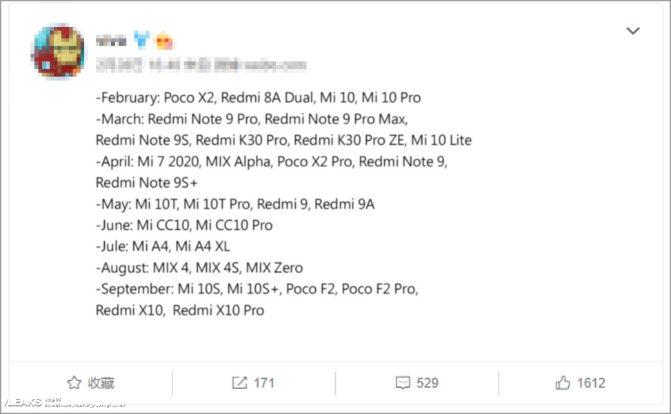 Próximos teléfonos Xiaomi filtrados: Mi 7 (2020), Redmi X10, Poco X2 Pro, Mi Zero