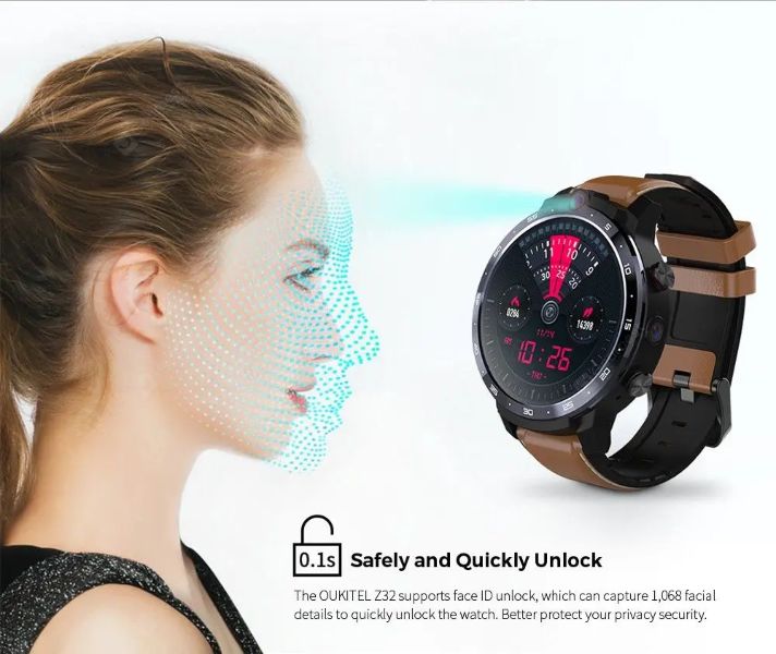 Uno de los primeros smartwatches con desbloqueo facial: Oukitel Z32