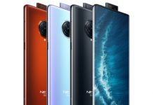Vivo NEX 3S 5G oficial y distintivo con pantalla en cascada
