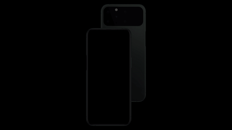 iPhone 12 con pantalla trasera, sin marcos y sin notch
