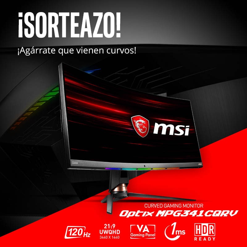 ¡SORTEAZO! Monitor Gaming curvo MSI Optix MPG341CQRV