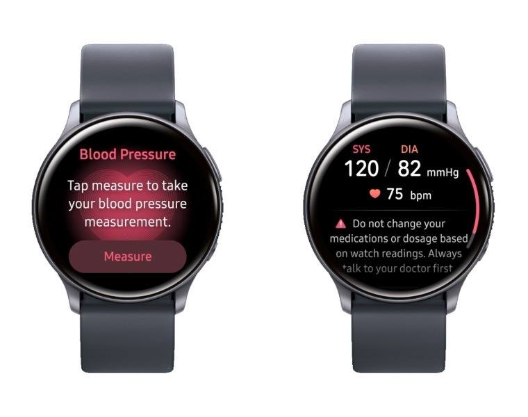 Samsung Health Galaxy Watch mide la presión arterial