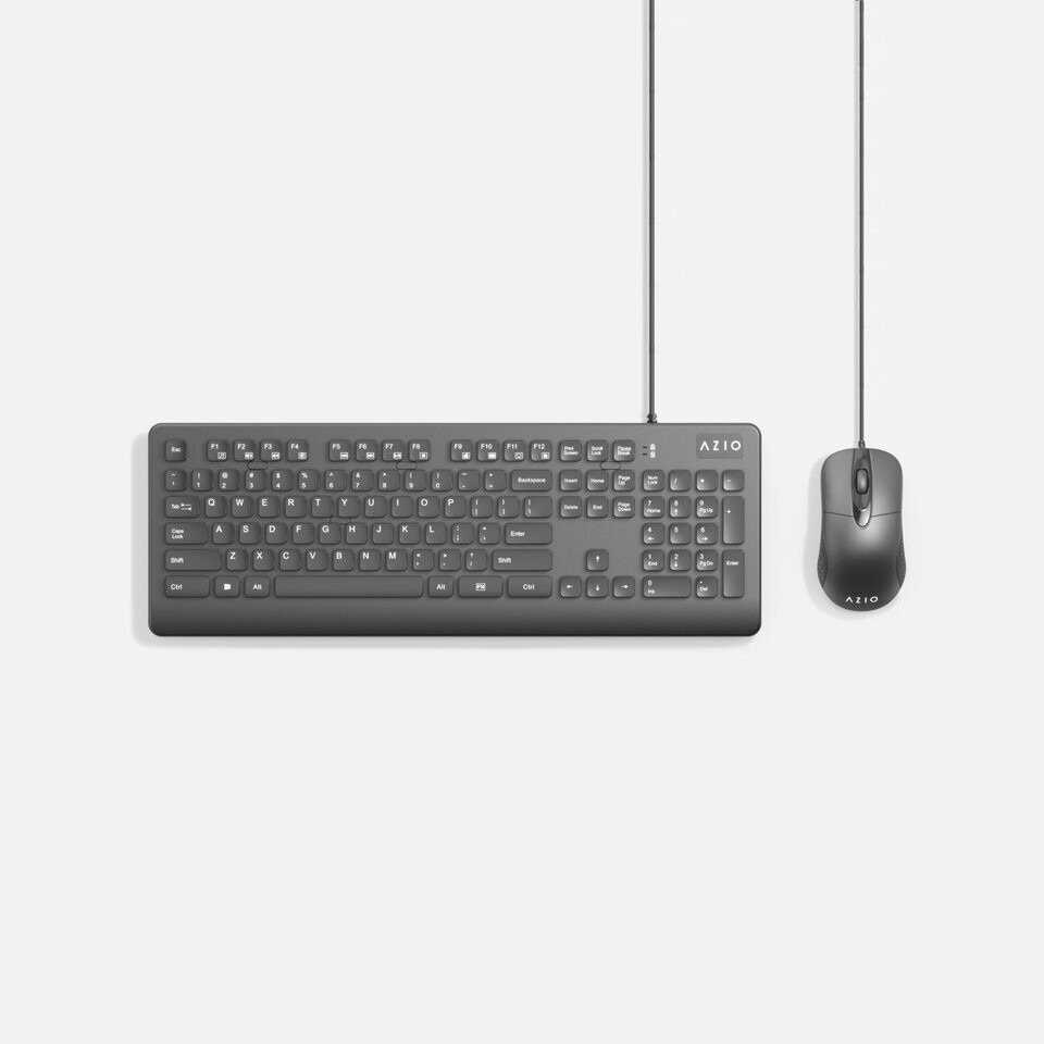 AZIO lanza un mouse y teclado anti-COVID e impermeable