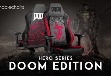 Noblechairs Hero DOOM Edition presentada en QuakeCon Noblechairs Hero DOOM Edition