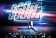 ROG Swift 360 Hz, el monitor de eSports más rápido del mundo