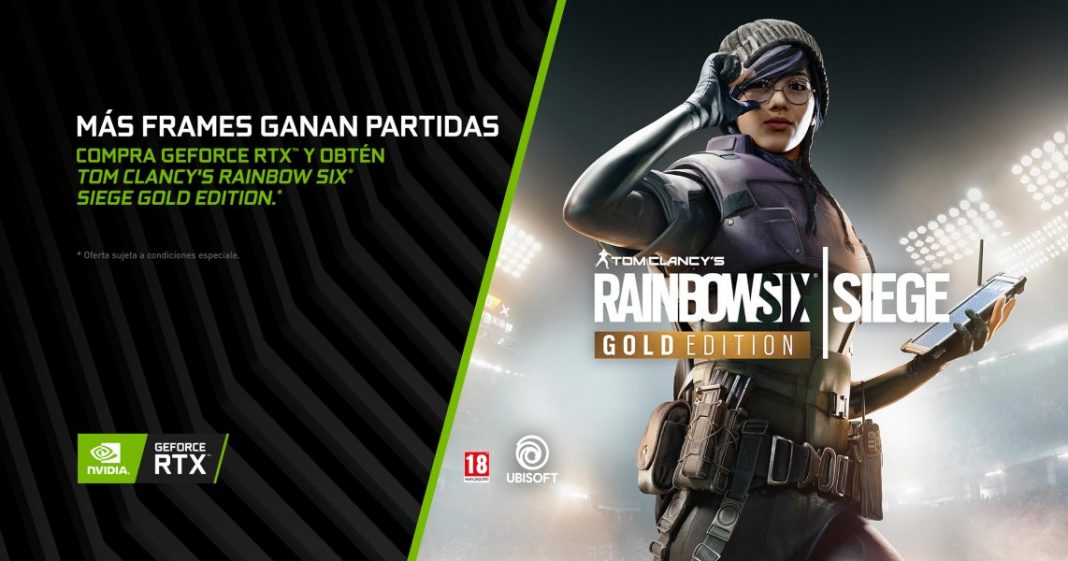 Tom Clancy’s Rainbow Six Siege incluído con las GPUs GeForce RTX