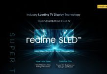 La primera televisión SLED 4K del mundo será de Realme