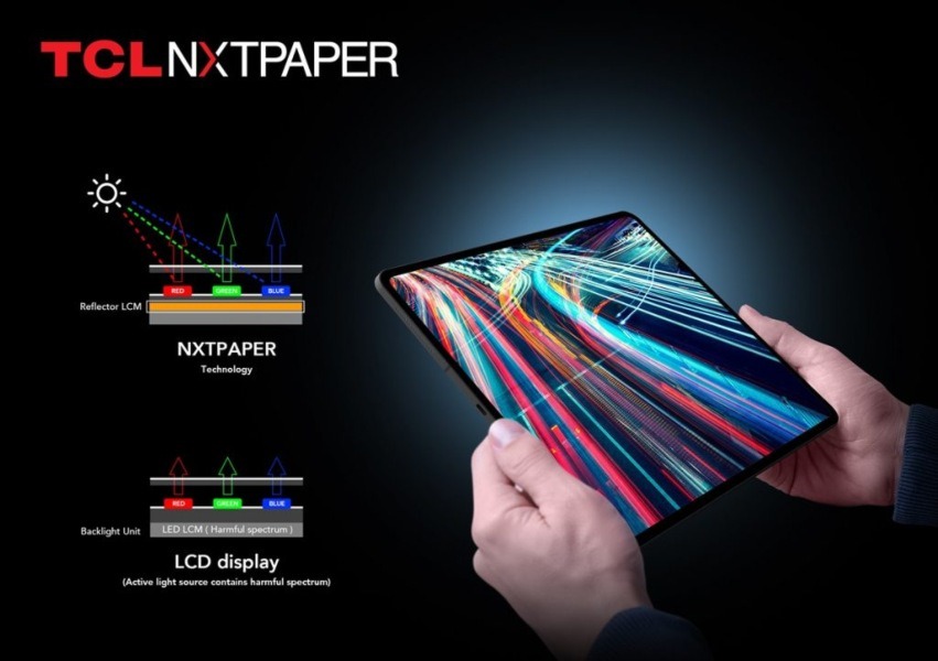 TCL NXTPAPER con nueva tecnología de visualización