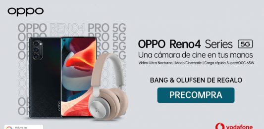 La serie OPPO Reno4 llega a Vodafone con REGALOS